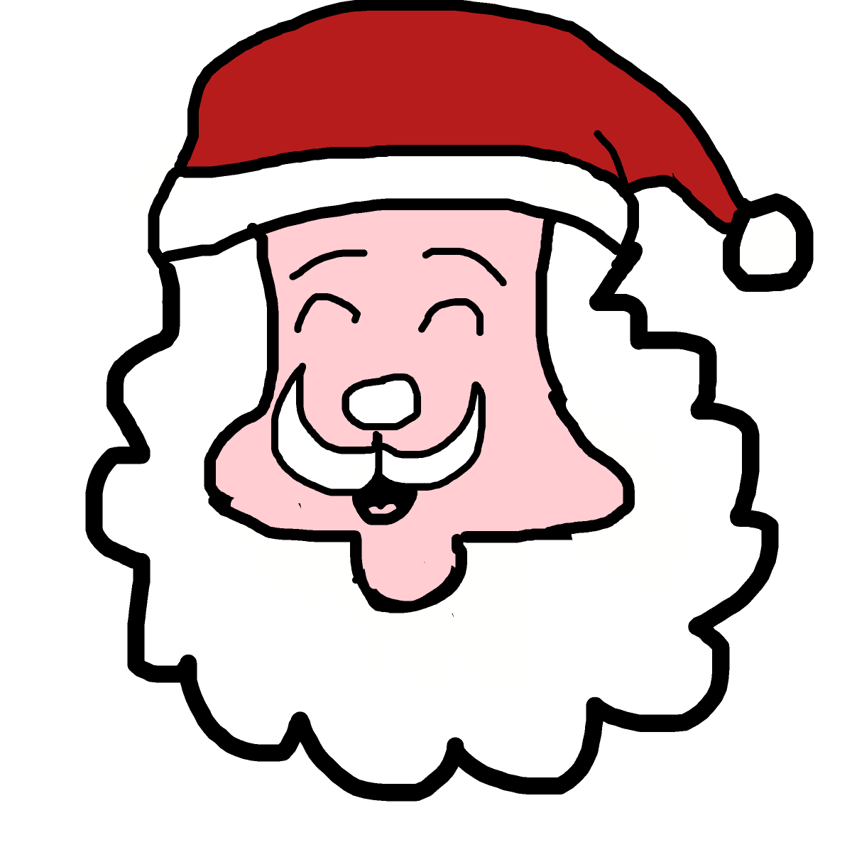 Santa drawing by carla