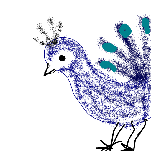 Peacock drawing by core-solid-master