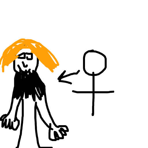 Bearded Lady drawing by mikestam195
