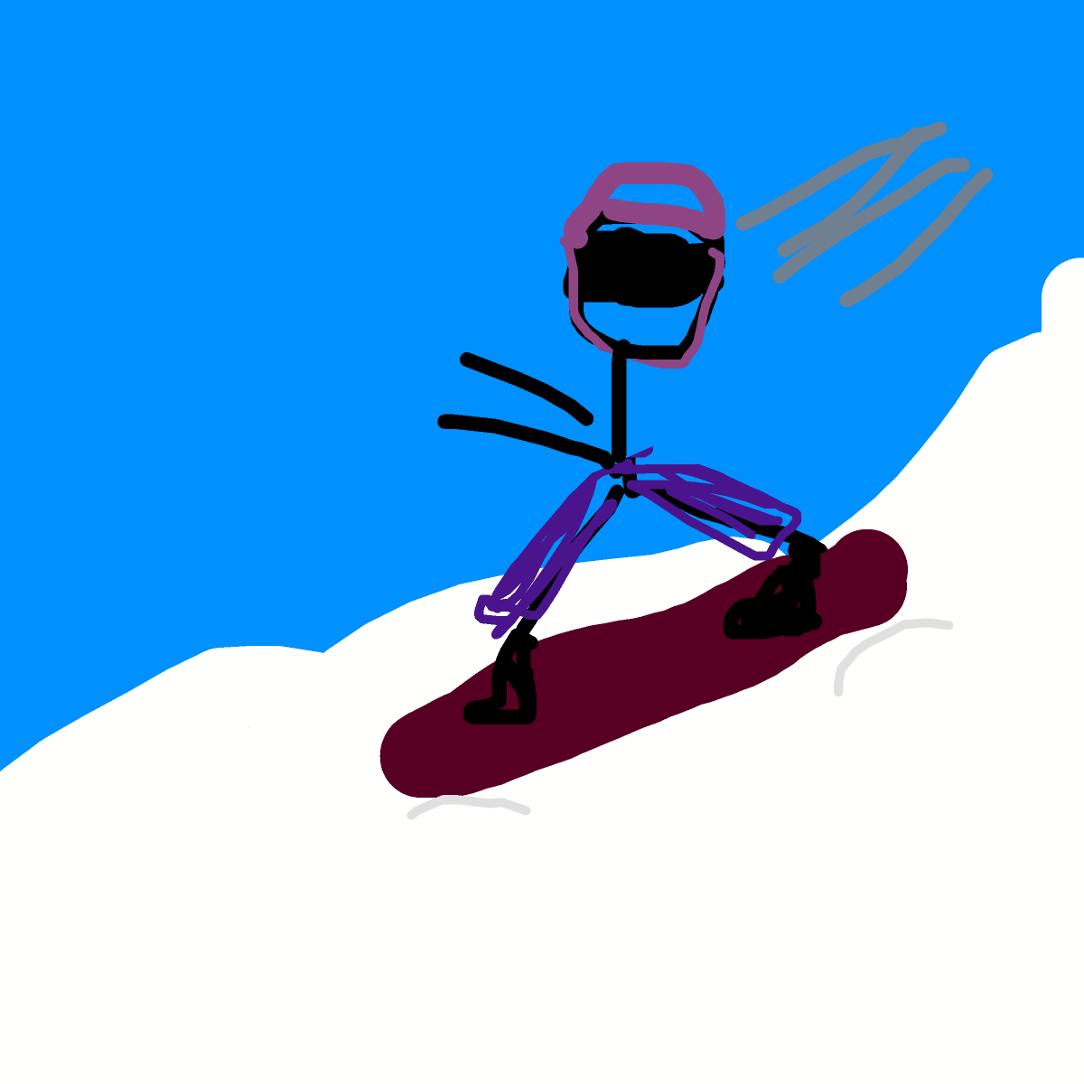 Snowboard drawing by oxox