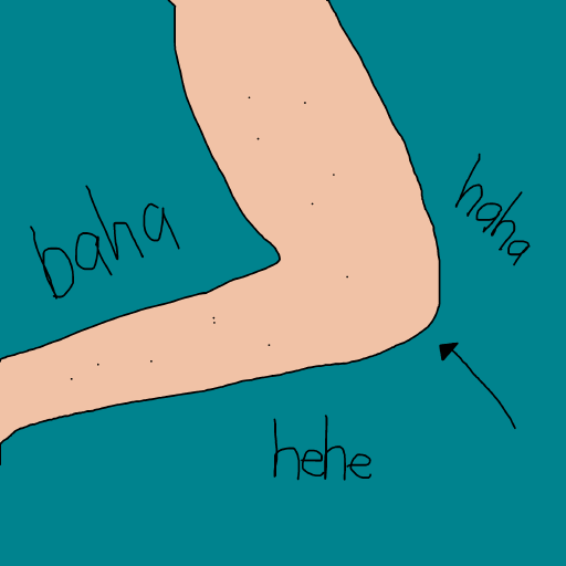 Funny Bone drawing by krissywissy