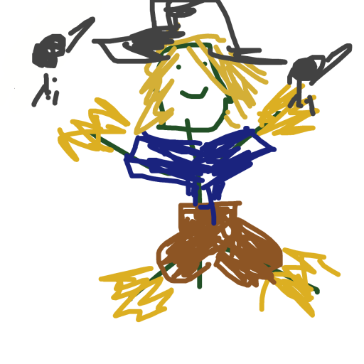 Scarecrow drawing by live-quick-flux