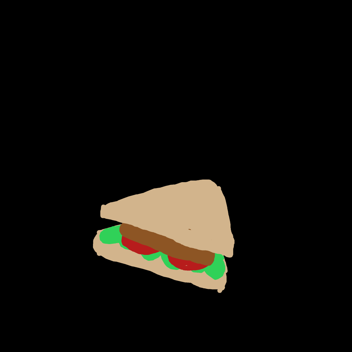 Sandwich drawing by doublem
