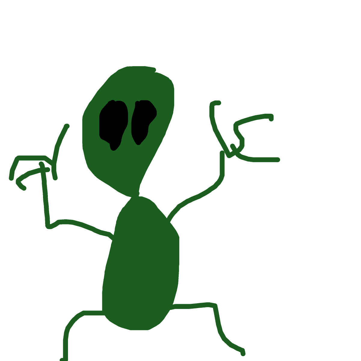 Alien drawing by cyan-bronze-net