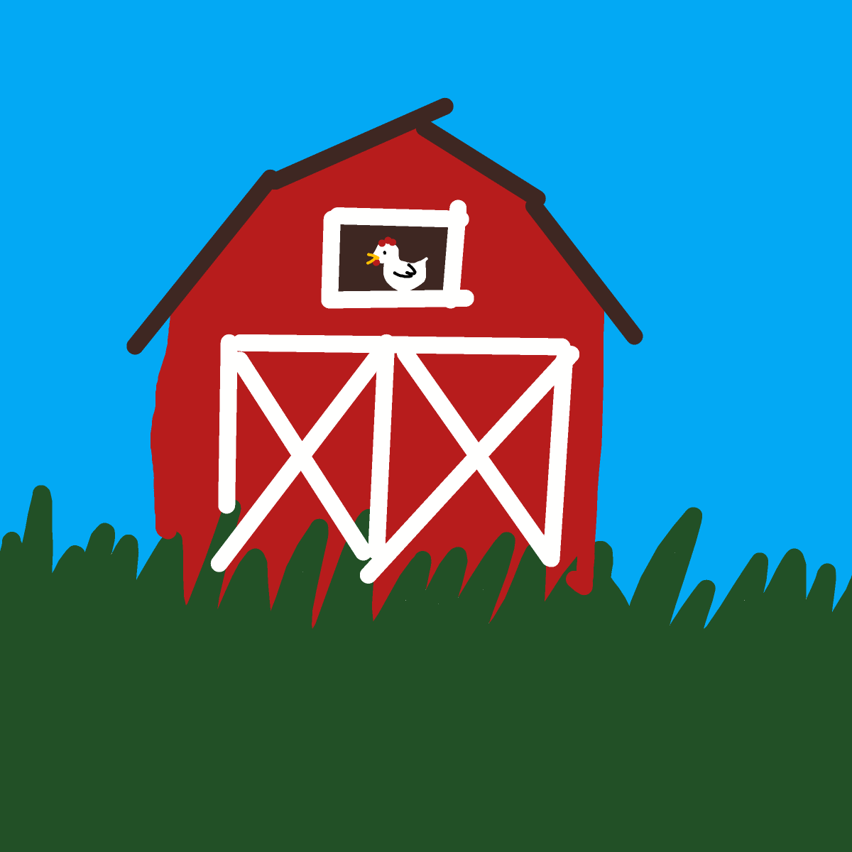 Barn drawing by Tayne