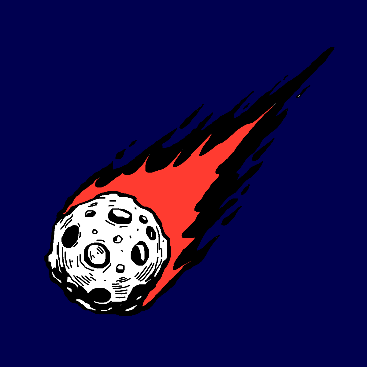 Meteor drawing by Guardianoflives