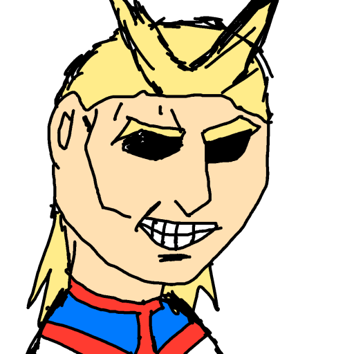 All Might drawing by Meepmorp