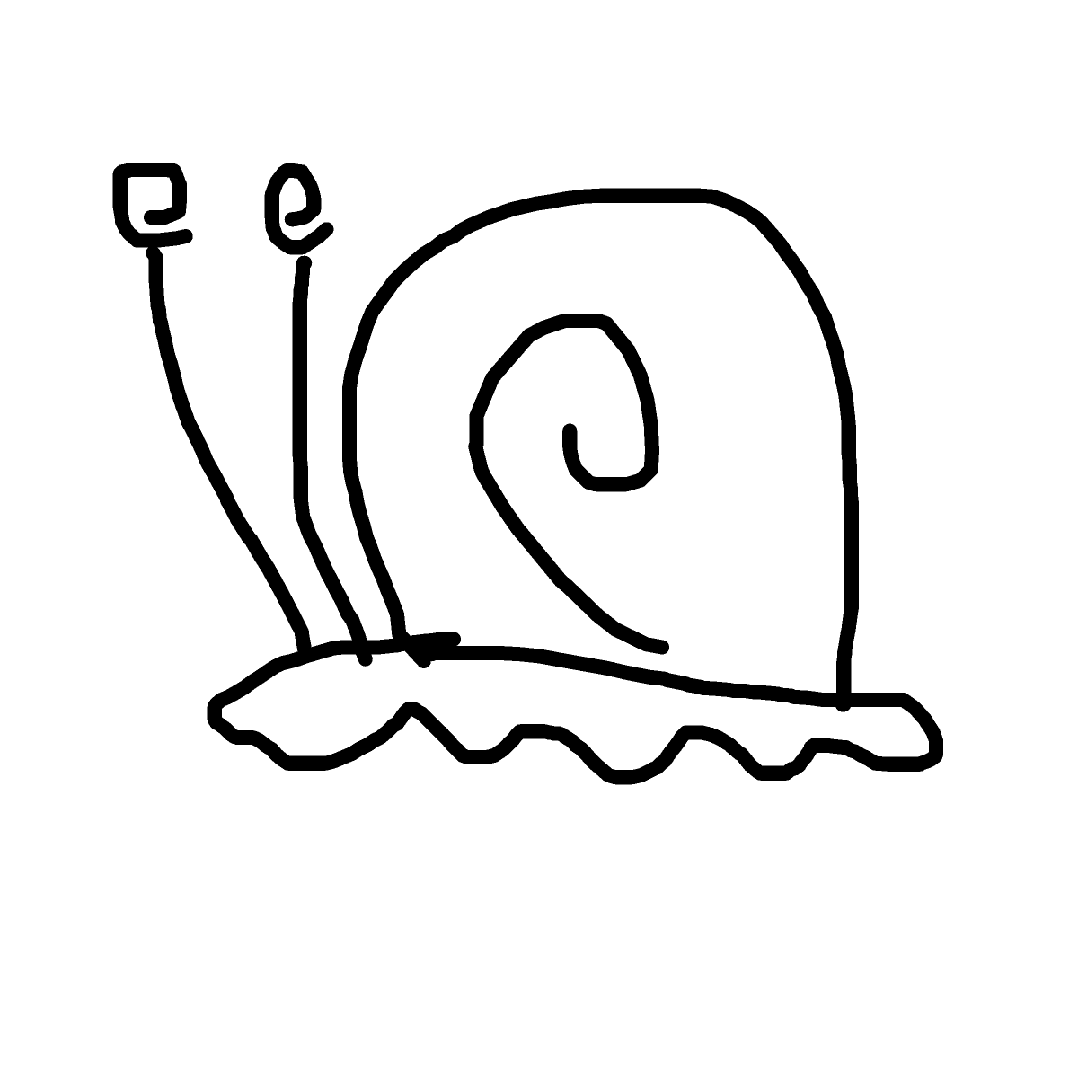Snail drawing by fine-happy-soul