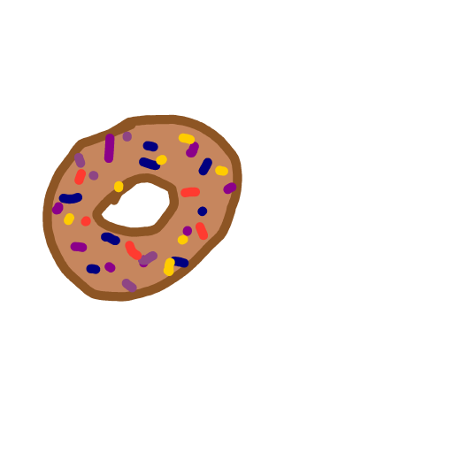 Donut drawing by Toni27
