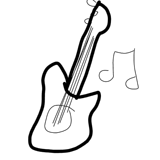 Guitar drawing by chaddyboyyo