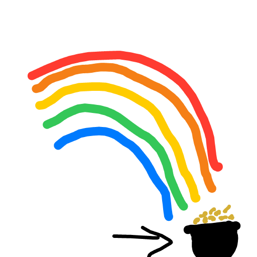 Pot of Gold drawing by Bri3