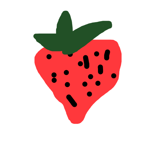 Strawberry drawing by misha