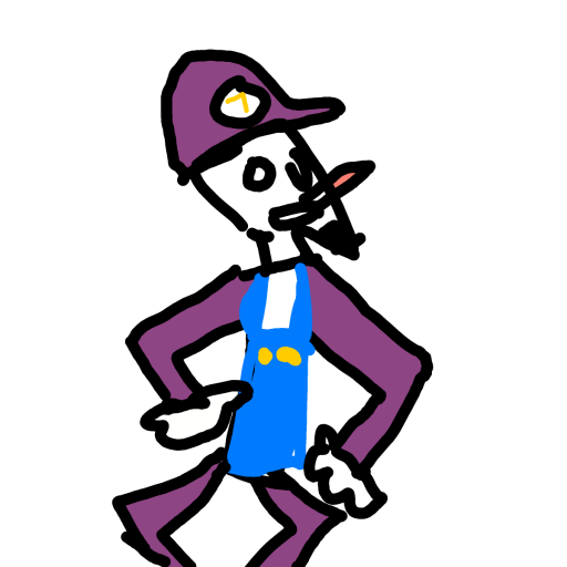 Waluigi drawing by ismael