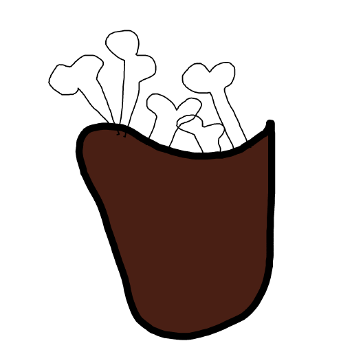 Bag of Bones drawing by mint-neat-eye