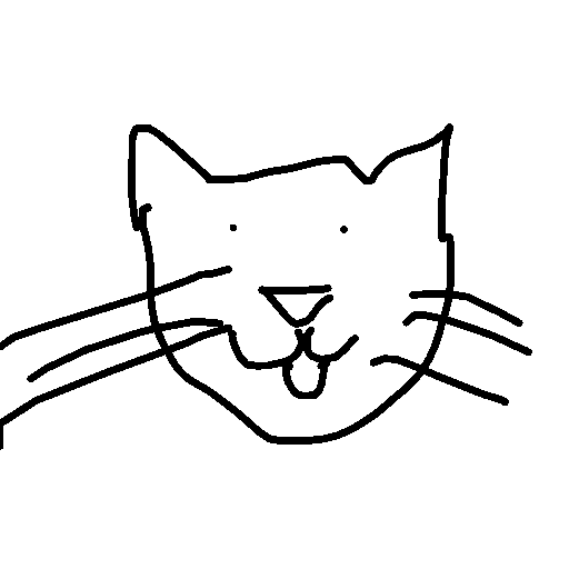 Cat drawing by grou