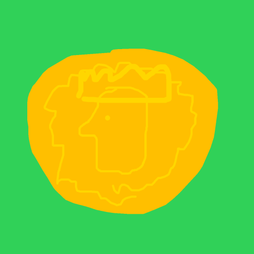 Gold Coin drawing by notquiteham