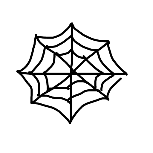 Spider Web drawing by ice-pure-realm