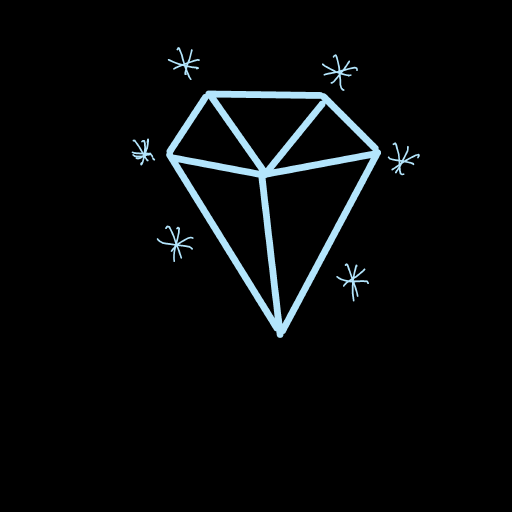 Diamond drawing by harryw