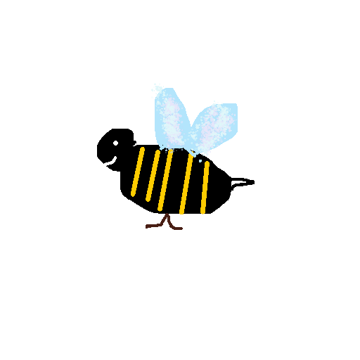 Bee drawing by color-olive-web