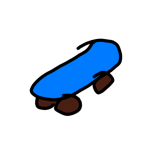 Skateboard drawing by sure-color-anvil