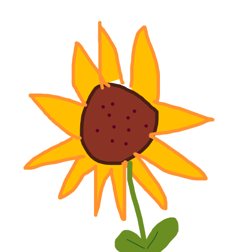 Sunflower drawing by tittychakras