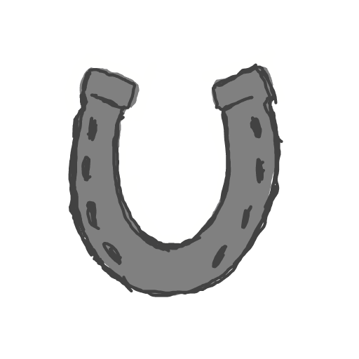 Horseshoe drawing by grape-mild-agent