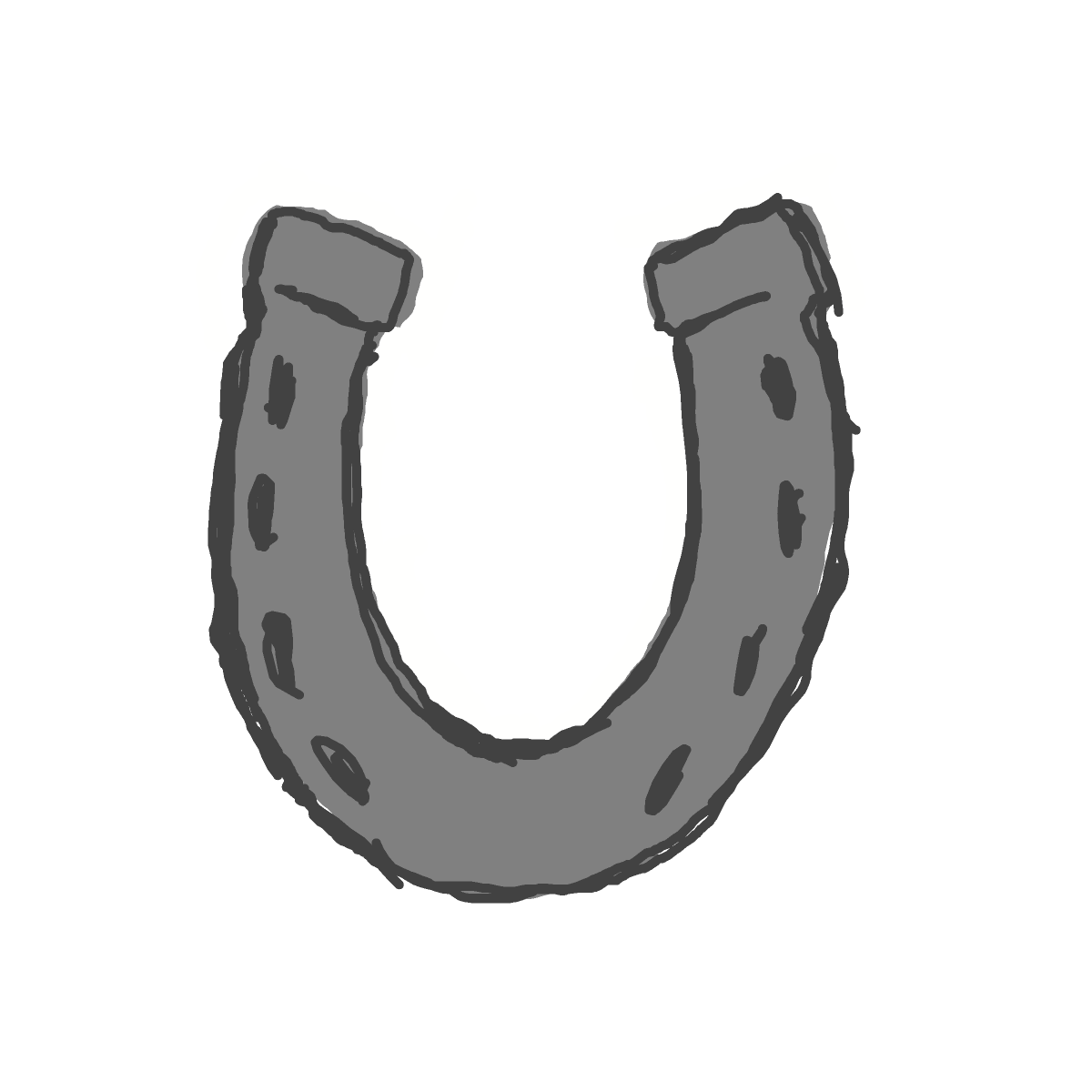 Horseshoe drawing by grape-mild-agent