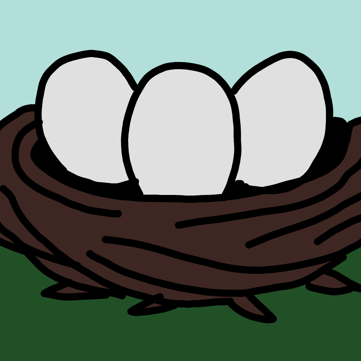 Nest drawing by Marcos