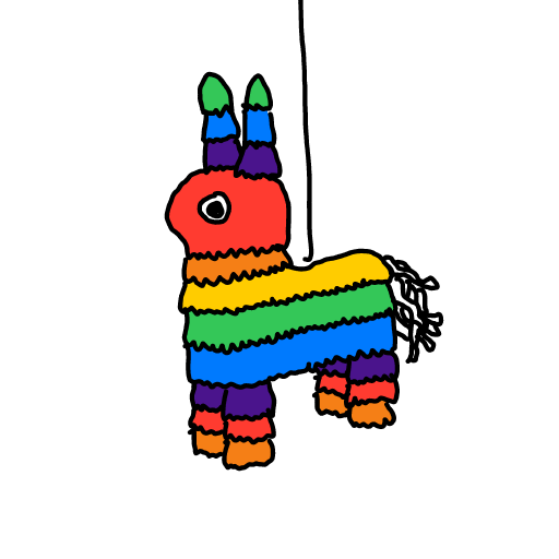 Pinata drawing by Guardianoflives