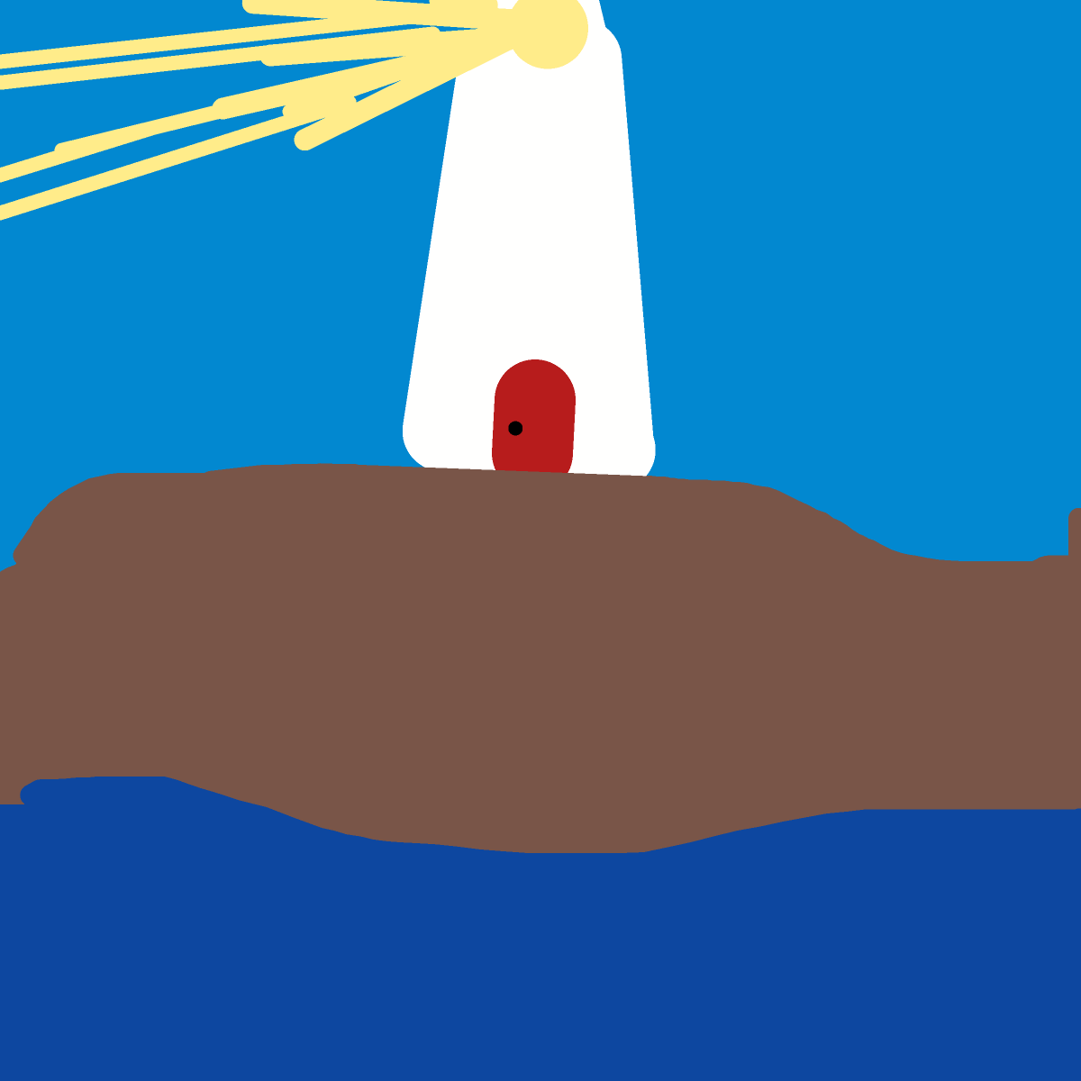 Lighthouse drawing by brush-star-site