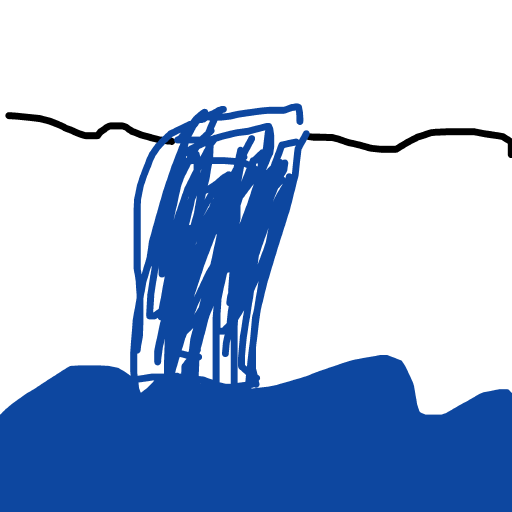 Waterfall drawing by selecta