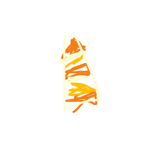 Candy Corn drawing by laiaaaaa