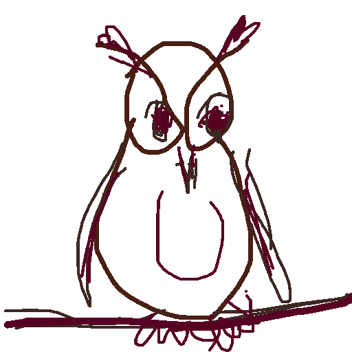 Owl drawing by fire-quick-wheel