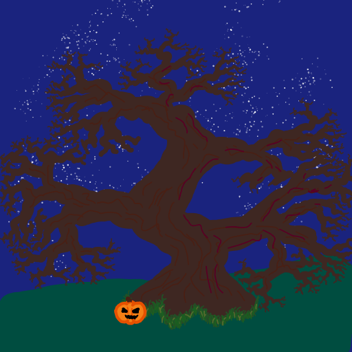 Spooky Tree drawing