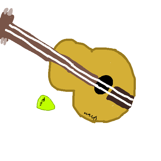 Guitar drawing by laliebug