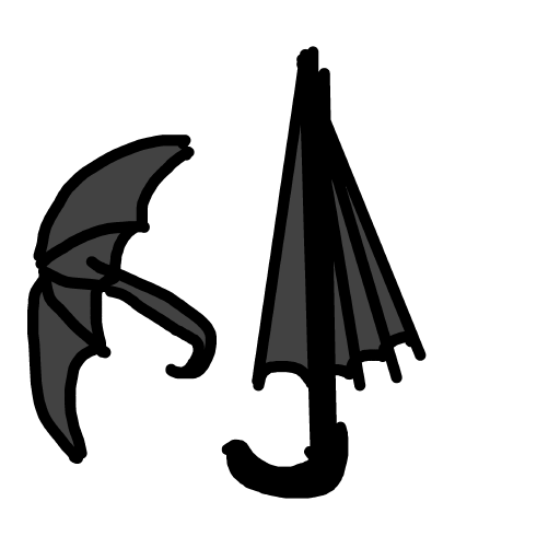 Umbrella drawing by mjolnirbear