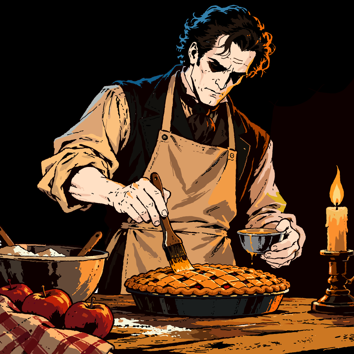 Pie drawing by Guardianoflives