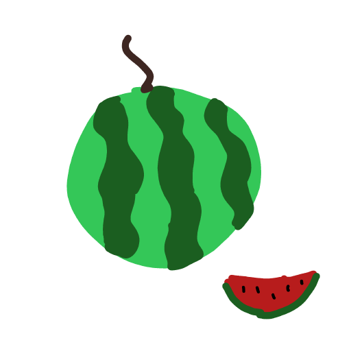Watermelon drawing by 1singular_sensation