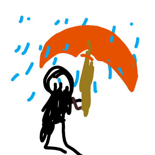 Umbrella drawing by Dyllie