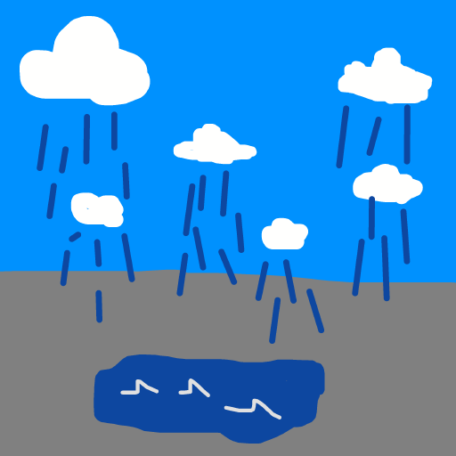 Puddle drawing by oxox