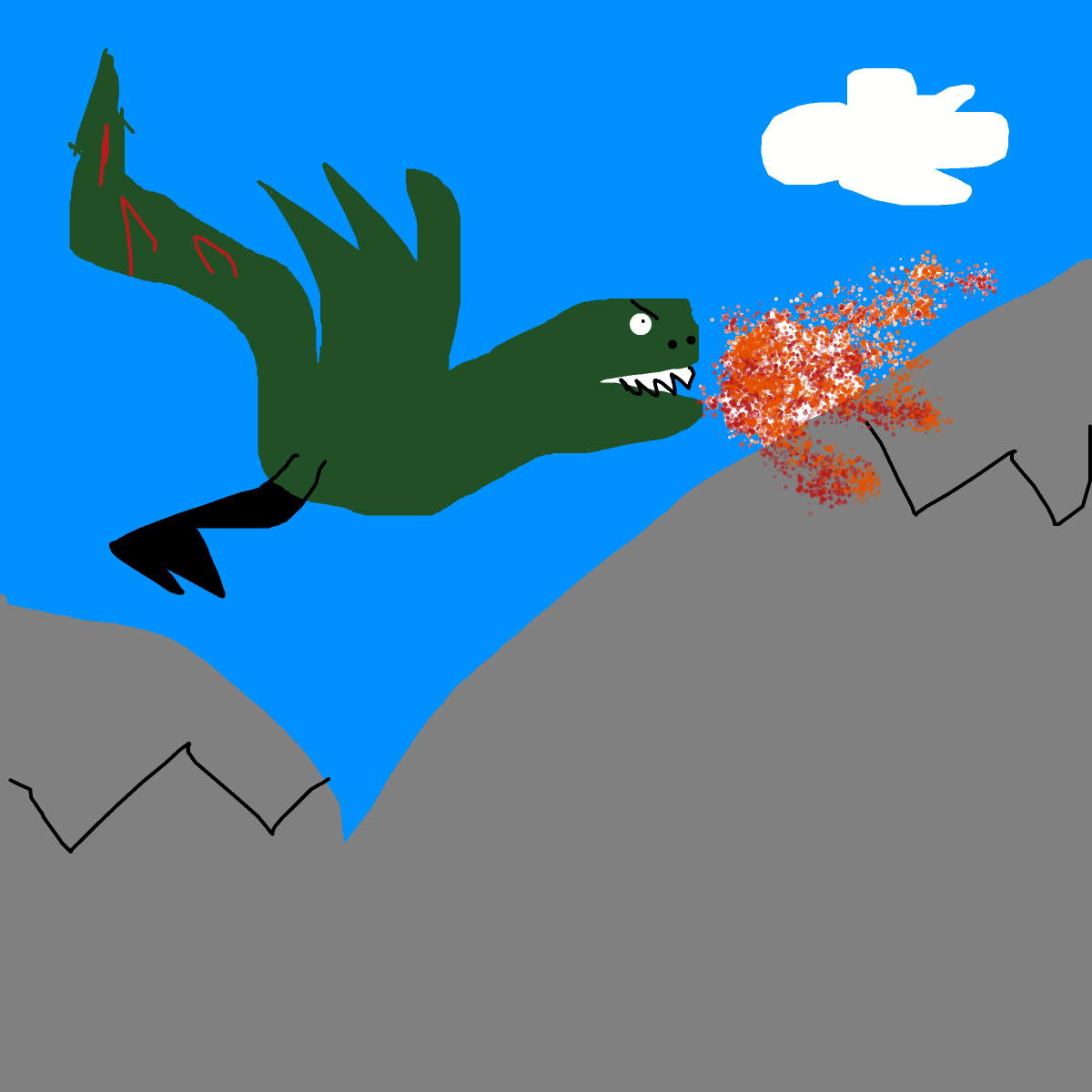 Dragon drawing by draw-yo-mama