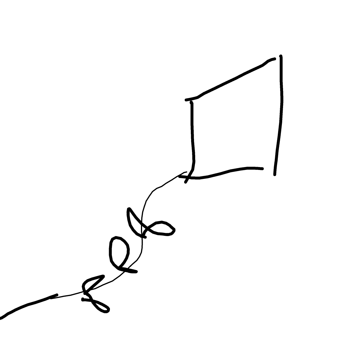 Kite drawing by Bri3