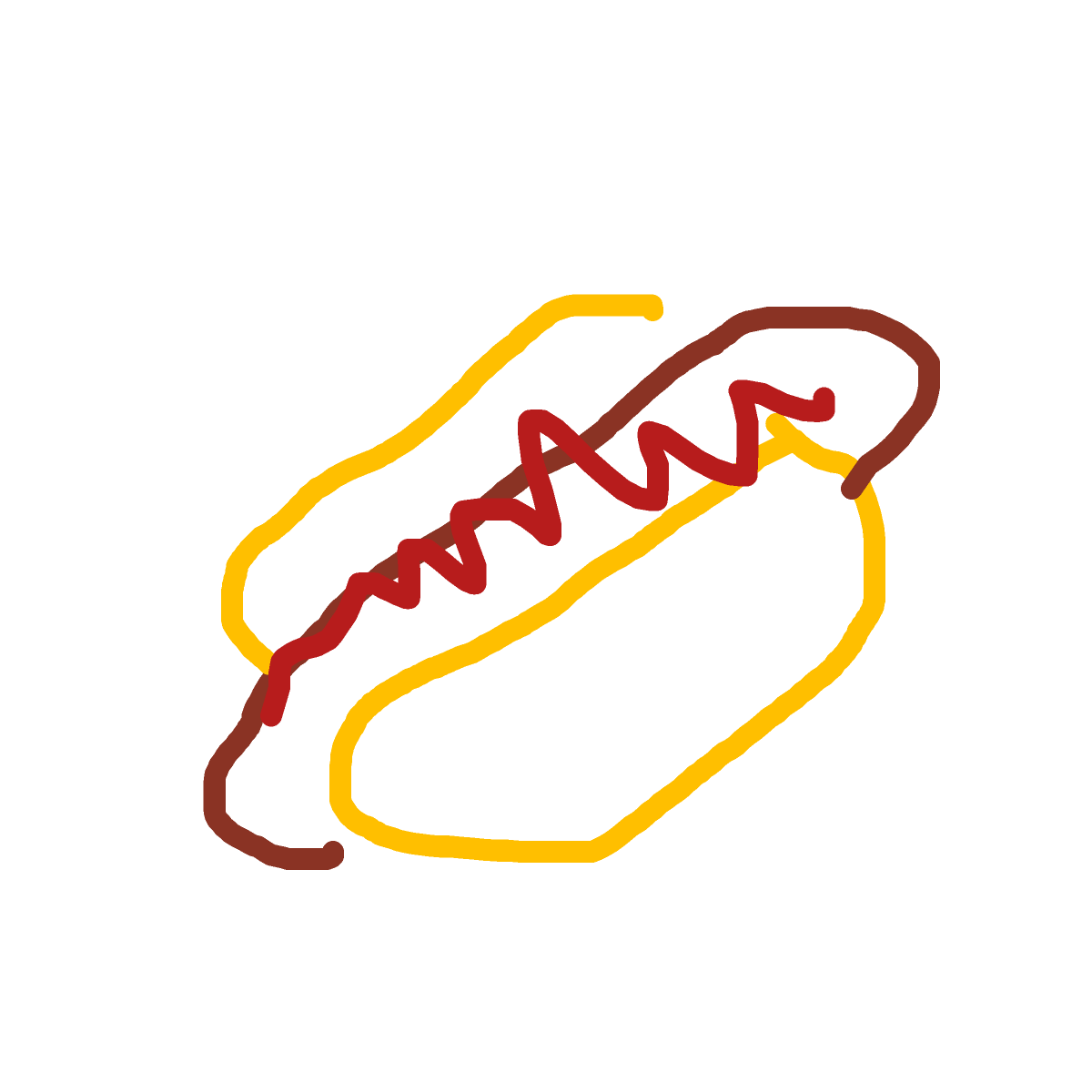 Hot Dog drawing by pikapikachuu