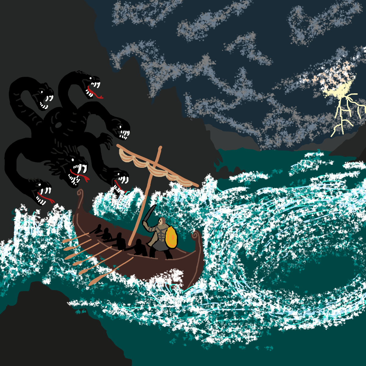 Whirlpool drawing by monthra