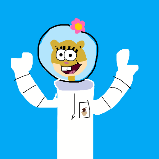 Sandy Cheeks drawing by edge-coal-earth
