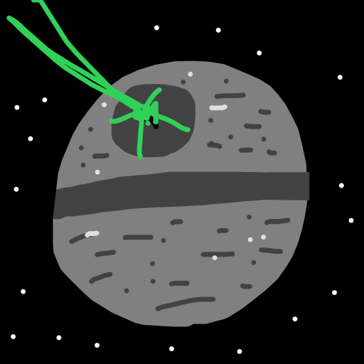 Death Star drawing by knoxy