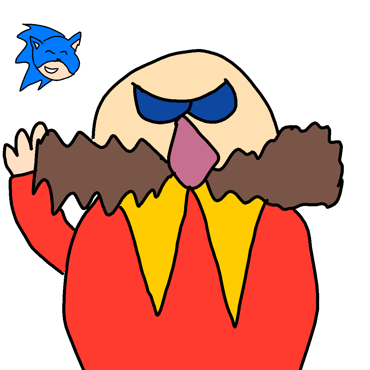 Dr Eggman drawing by conn0rr