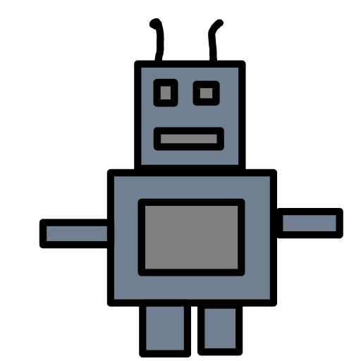 Robot drawing by Megs