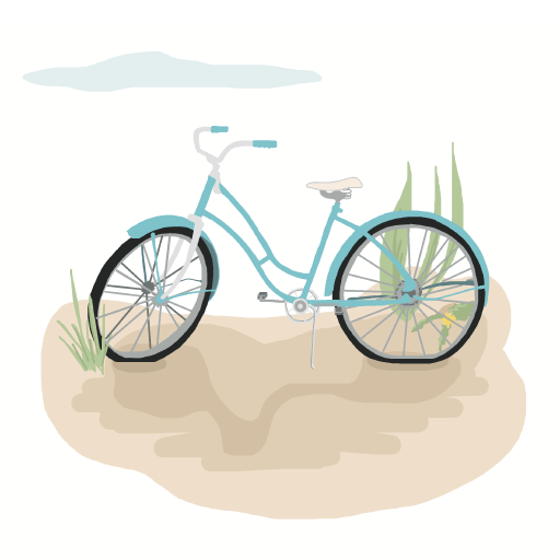 Bicycle drawing by firecracker