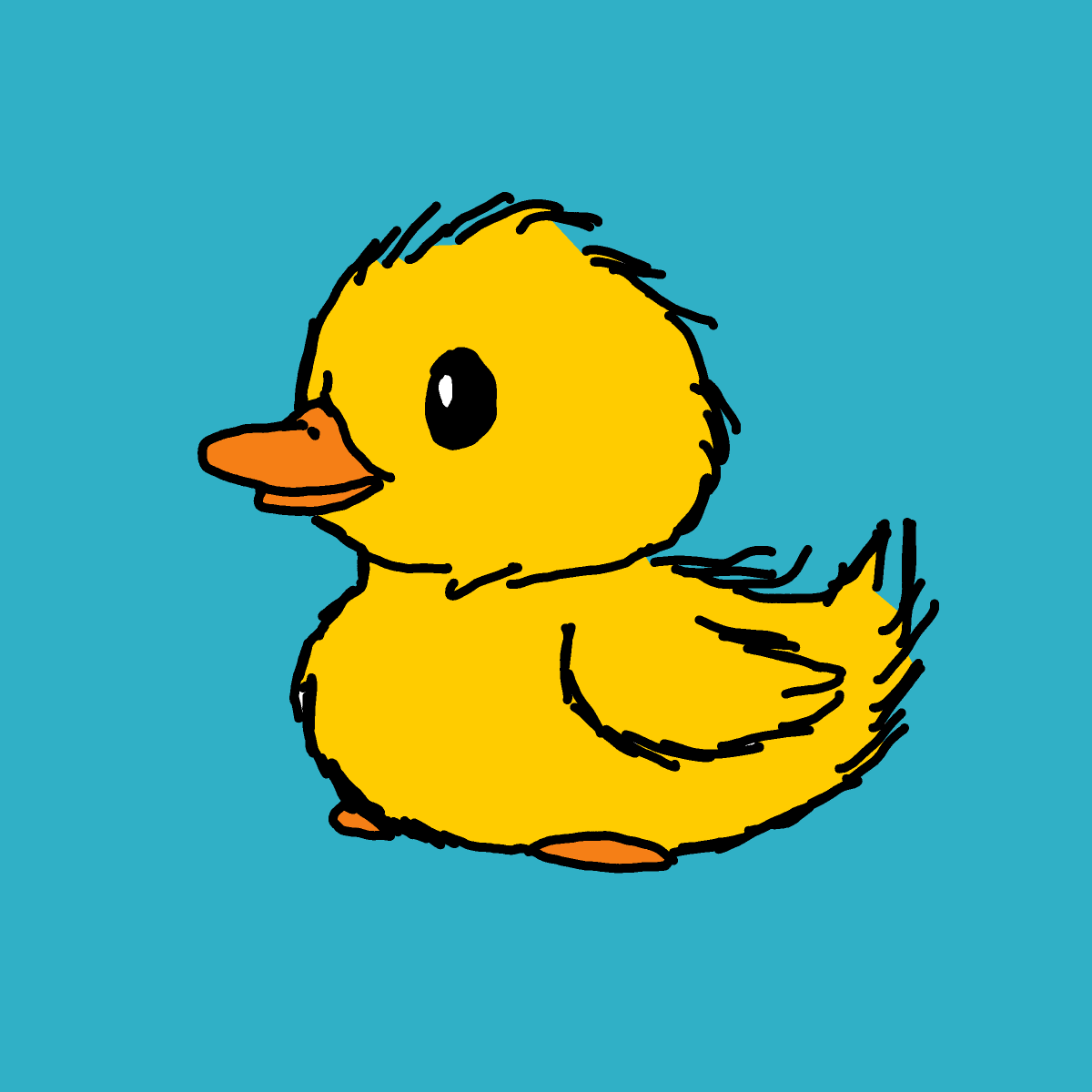 Duck drawing by Guardianoflives